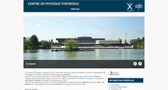 Desktop Screenshot of cpht.polytechnique.fr