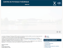 Tablet Screenshot of cpht.polytechnique.fr