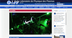 Desktop Screenshot of lpp.polytechnique.fr