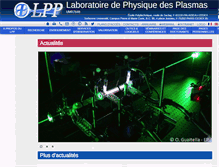 Tablet Screenshot of lpp.polytechnique.fr