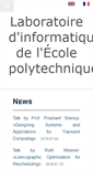 Mobile Screenshot of lix.polytechnique.fr